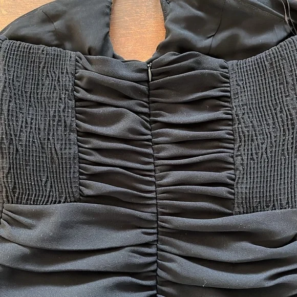 Zara Draped Ruched Bodycon Mini Dress - Picture 5 of 6